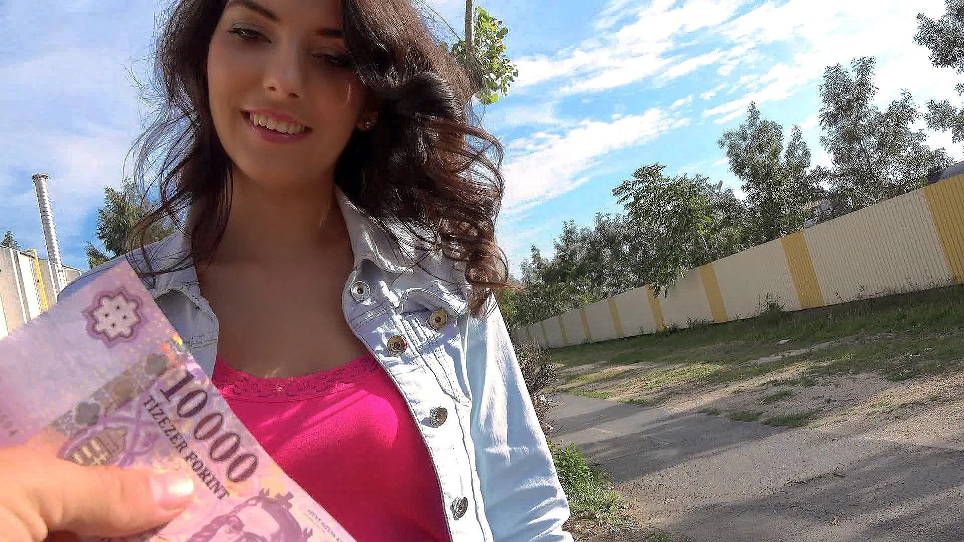 Brunette Sucks Stranger's Dick - Public Pickups - 1125945