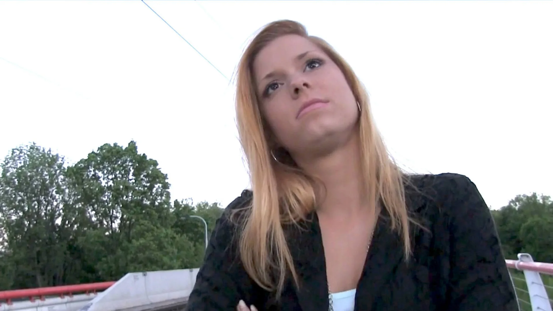 Hot blonde wants stranger to fuck her outside - Public Agent - 1123453