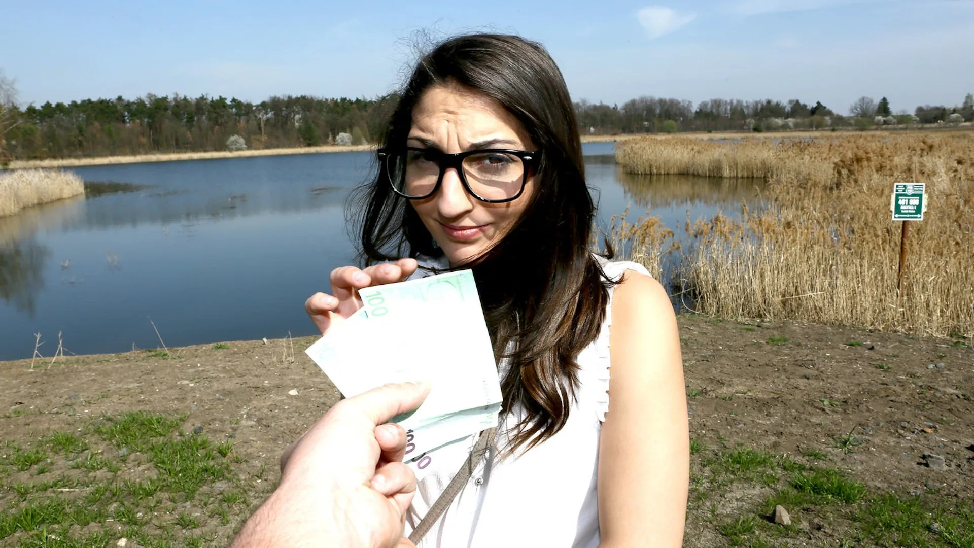 Hard Cock for Spanish Pussy Outside - Public Agent - 1123542