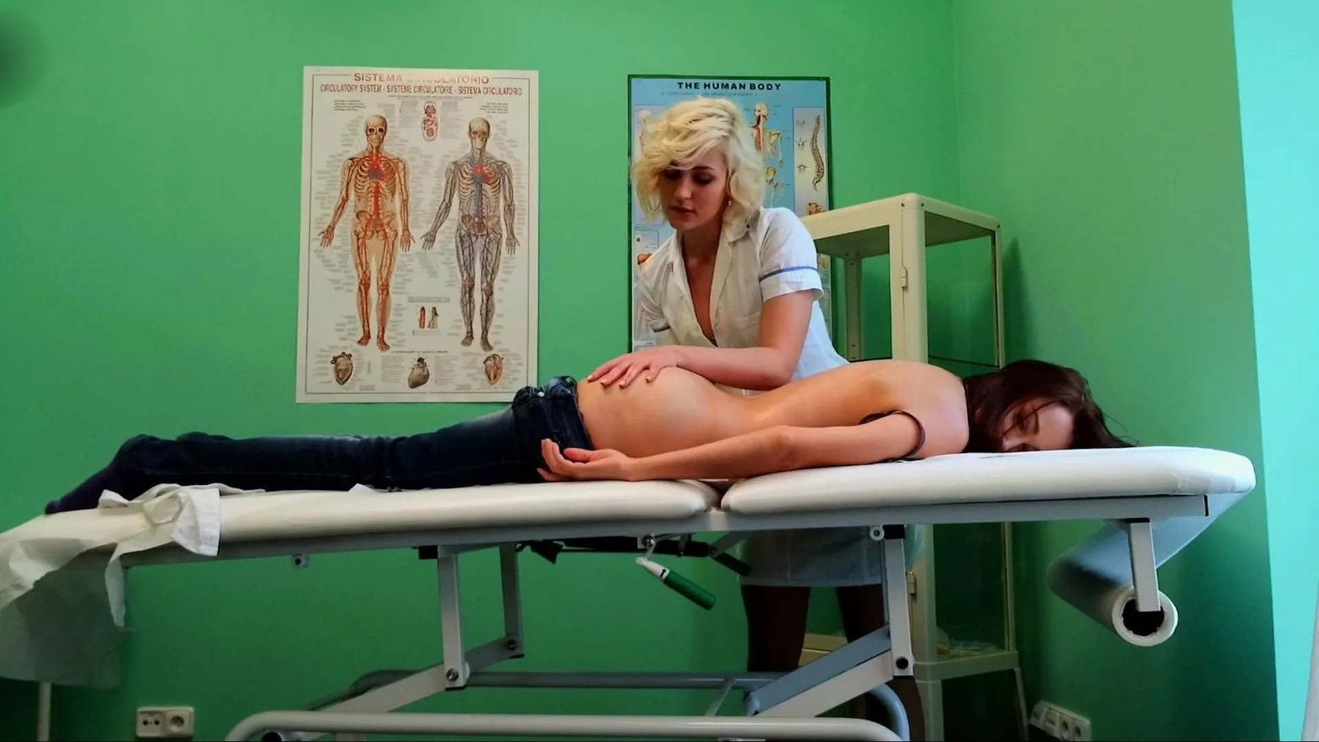 Naughty Nurse Heals Sexy Patient With Her Tongue - Fake Hospital - 1089820