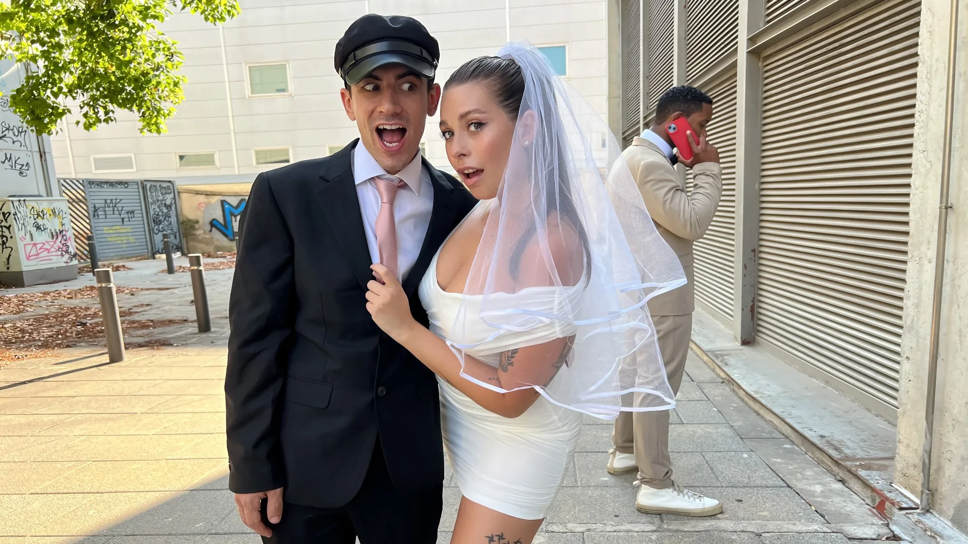 Chauffeur Fucks The Bride - Sneaky Sex