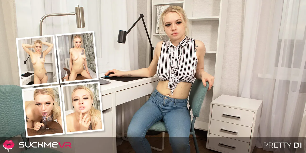 Snow Bunny Pretty Di Gets Her Tight Pussy Filled With Black Dick - Suck Me VR - 1134164