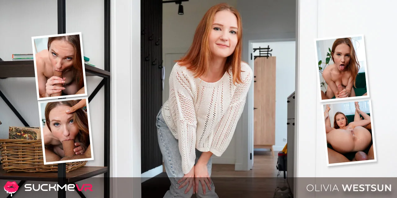 Adorable Ginger Olivia Westsun Has A Blast In Her First Porn Scene - Suck Me VR - 1134238