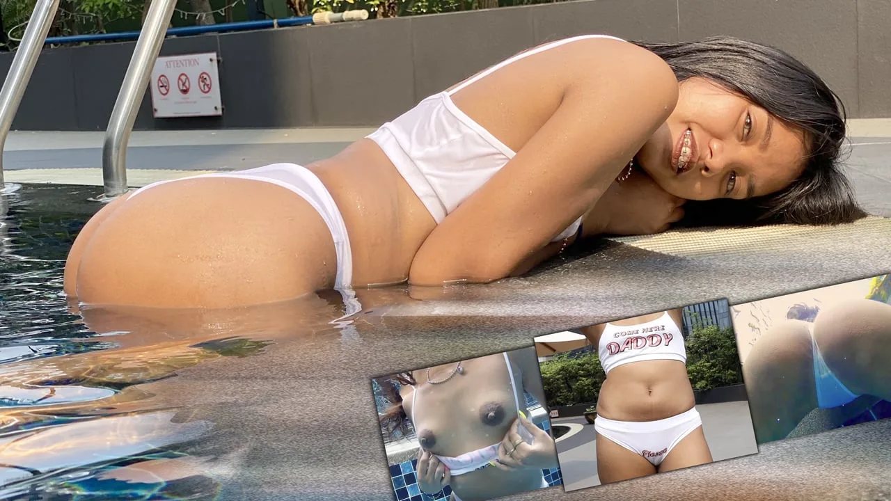 Surprise Fuck In Pool Once Alone & Horny - Asian Sex Diary - 1127222